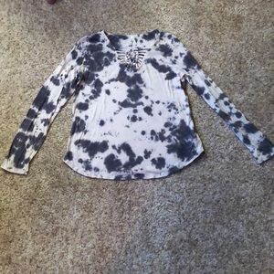 Long sleeve tie dye shirt